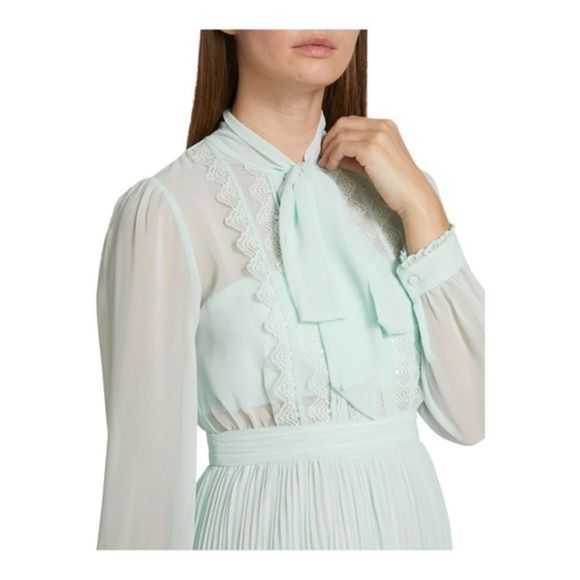 Self-Portrait Mint Green Mini Dress - Picture 6 of 10